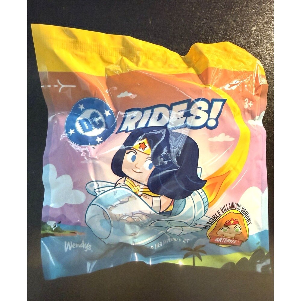 Wendy’s 2026 DC Rides Wonder Woman RARE VARIANT Toy Sealed Kids Meal Artemis